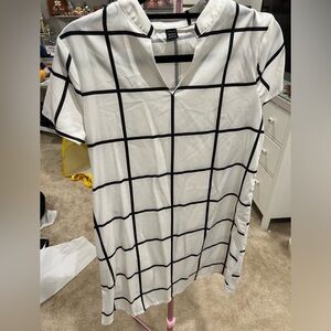 SHEIN black and white mini dress